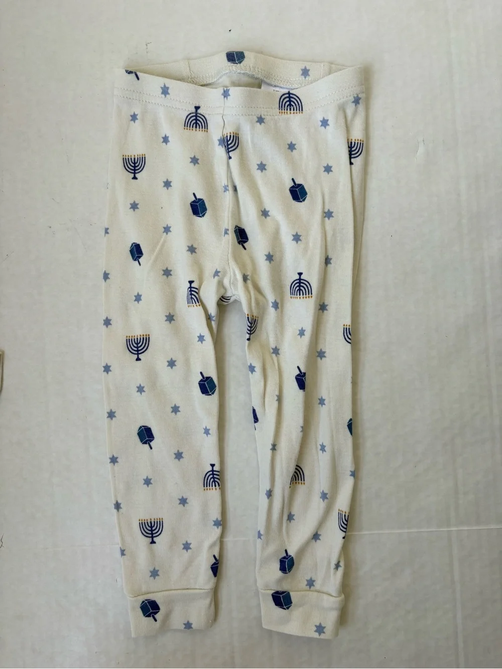 Baby Gap Hanukkah Pajamas Set Top Pants Menorah Dreidel Unisex Sz 2 Boys Girls